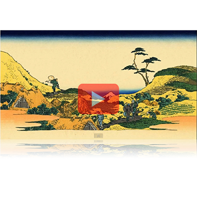 遠近風景画 富嶽三十六景 其の十 下目黒 Shimomeguro Thirty-six Views of Mount Fuji 3D