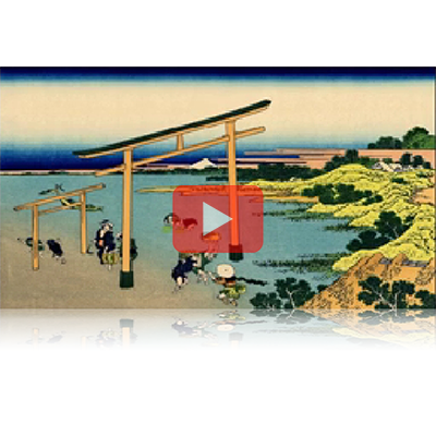 遠近風景画 富嶽三十六景 其の十八 登戸浦 Nobotonoura Thirty-six Views of Mount Fuji 3D