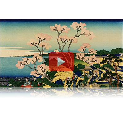 遠近風景画 富嶽三十六景 其の二十 東海道品川御殿山ノ不二 Toukaidou Shinagawa Gotenyama Fuji Thirty-six Views of Mount Fuji 3D