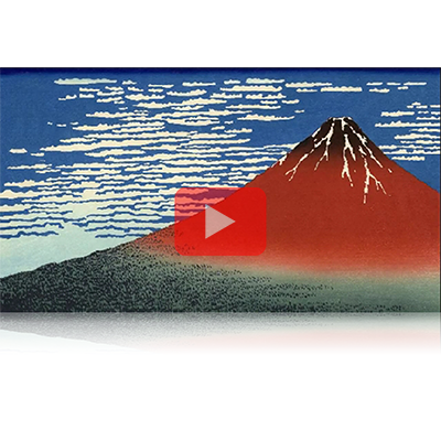 遠近風景画 富嶽三十六景 其の三十三 凱風快晴 Gaifuukaisei Thirty-six Views of Mount Fuji 3D