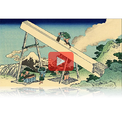 遠近風景画 富嶽三十六景 其の三十八 遠江山中 Tootoumi Sanchu Thirty-six Views of Mount Fuji 3D