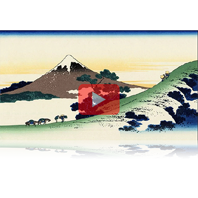 遠近風景画 富嶽三十六景 其の四十一 甲州犬目峠 Koushu Inumetougo Thirty-six Views of Mount Fuji 3D
