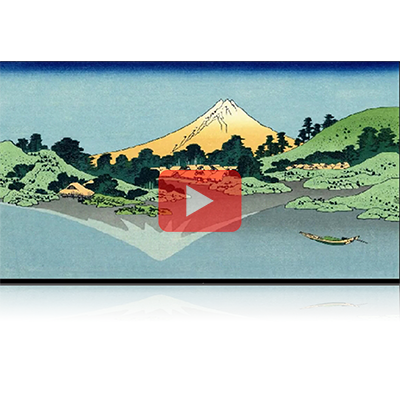 遠近風景画 富嶽三十六景 其の四十二 甲州三坂水面 Koushu Misakasuimen Thirty-six Views of Mount Fuji 3D