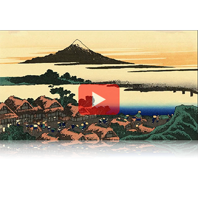遠近風景画 富嶽三十六景 其の四十三 甲州伊沢暁 Koushu Isawa Akatsuki Thirty-six Views of Mount Fuji 3D