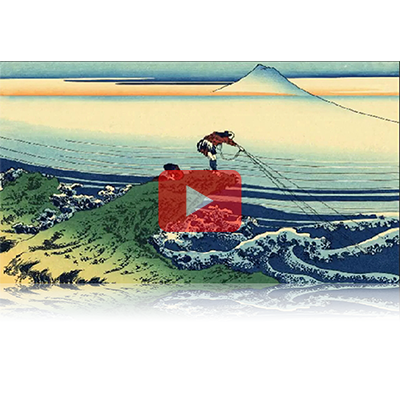 遠近風景画 富嶽三十六景 其の四十五 甲州石班澤 Koushu Kajikazawa Thirty-six Views of Mount Fuji 3D