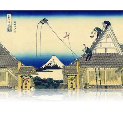 江都駿河町三井見世略圖 こうとするがちょうみついみせりゃくず A sketch of the Mitsui shop in Suruga in Edo. wpfmf3602
